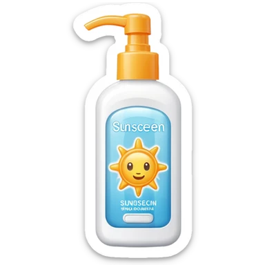 sunscreen without brand sticker