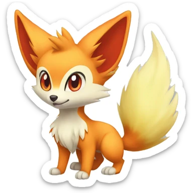  Fennekin-Quilava—Vulpix-Nickit-Fakemon Full body sticker