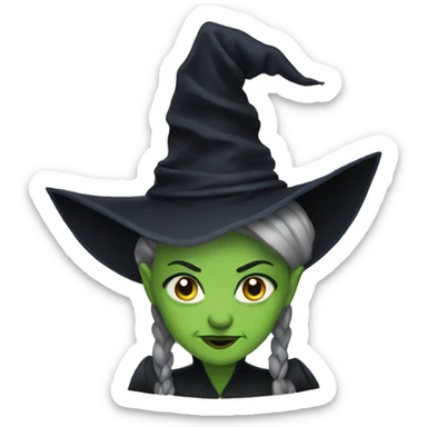 Wicked witch sticker
