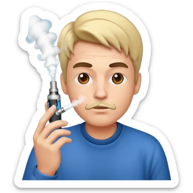 Vape and human sticker