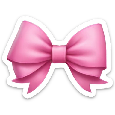 Pink bow sticker