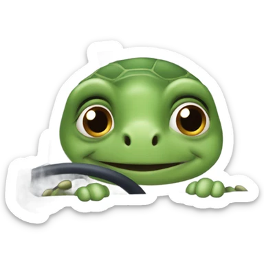 turtle in car sticker