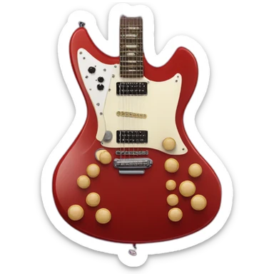 Red Special Guitar by Brian May sticker