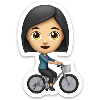 short white woman with dark hair. Iroquois. Loves karaoke, riding a bike, drinking aloe and sound sticker
