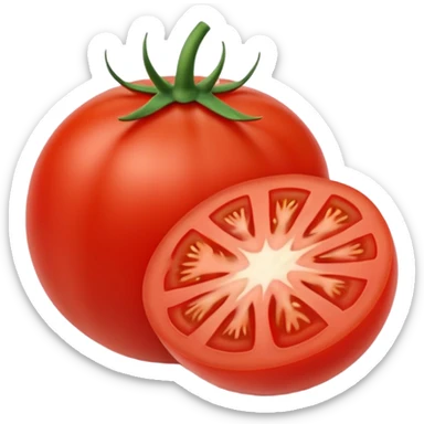 Pomodoro fresco tagliato a fette  sticker