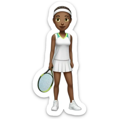 tennisplayer sticker