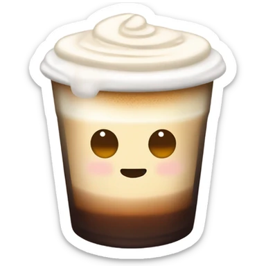 raf coffee in a glass cup sticker