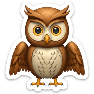 code writing owl sticker