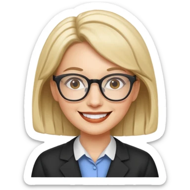 ahora el perfil de la misma profesora sticker