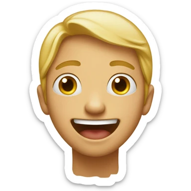 Laughing with tears sticker