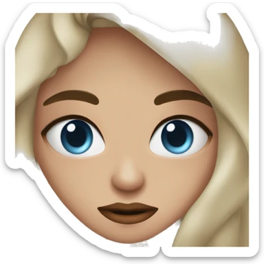 cara con fuego en los ojos mordiendose los labios sticker