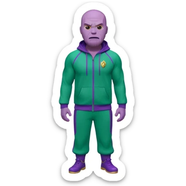 Thanos in squid game sticker