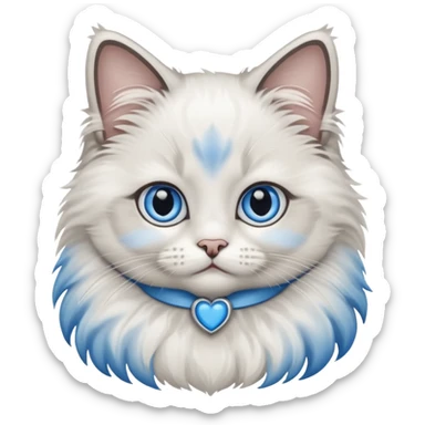 Baby ragdoll cat sticker