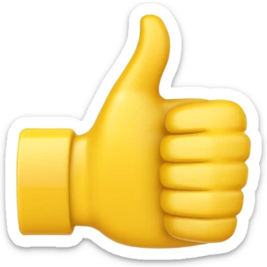 thumbs up emoji with the word 'Asdf' sticker