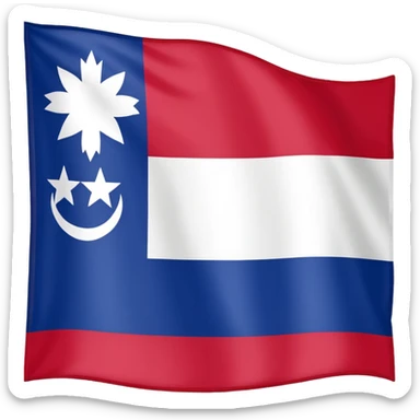 North Carolina state flag sticker