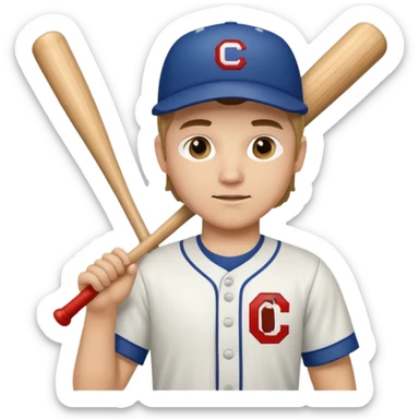 baseball player sticker