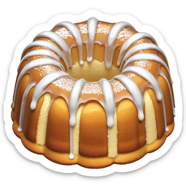 vanilla bundt cake sticker