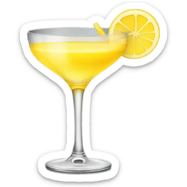 yellow cocktail  sticker