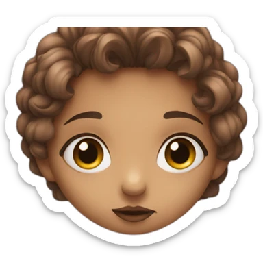 bisous avec yeux fermer sticker