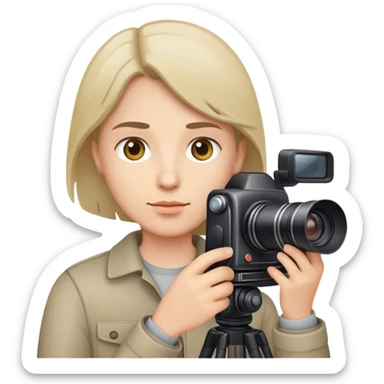 Una persona con cámara fotográfica  sticker