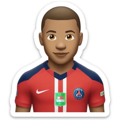 kylian mbappe, psg, buff, world cup, soccer sticker