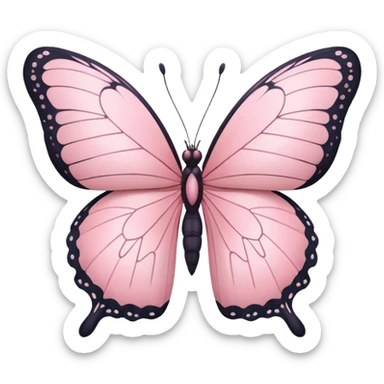 Pastel Pink Butterfly  sticker