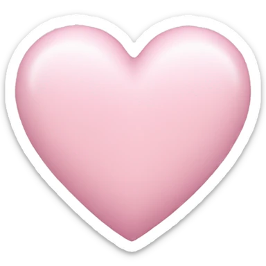 Light pink heart sticker
