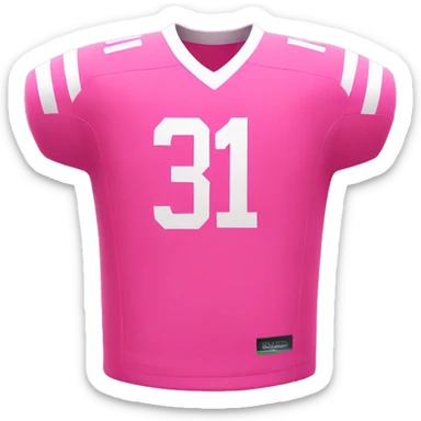 Pink fotball jersey oversized sticker