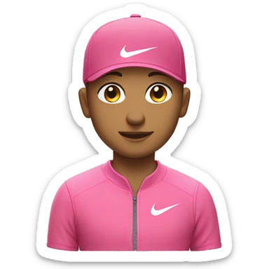 Kai cenar with pink Nike tec sticker