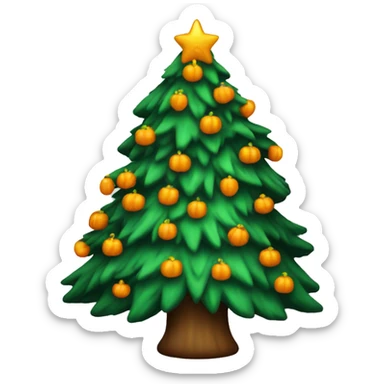 Halloween Christmas tree sticker