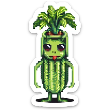 anthropomorphic celery sticker