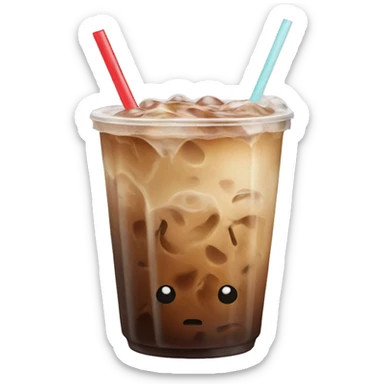 Iced coffee sticker