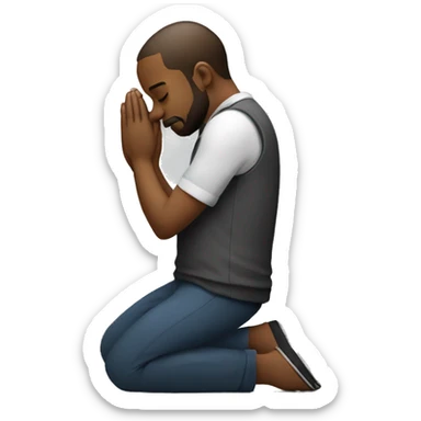 Programmer praying for god keep the service alive during the rolling out to production   sticker