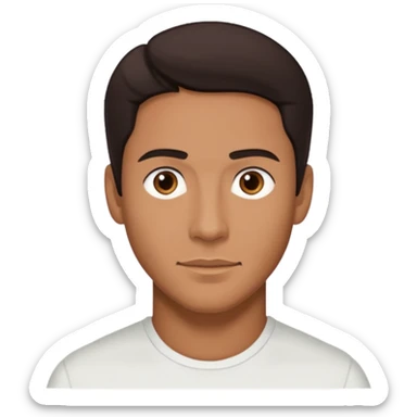 Brian White (Actor) with dark brown hair sticker