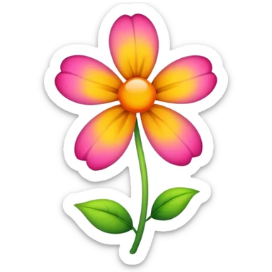 Flower sticker