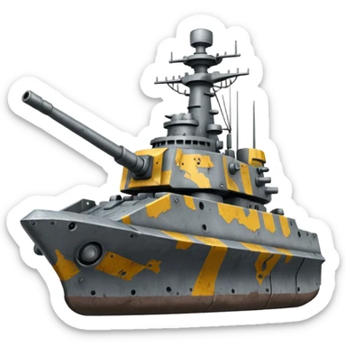 One inch destroyer sticker