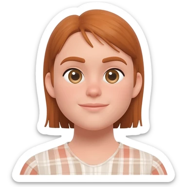 Girl looking a rule sticker