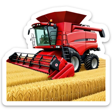 Combine Harvester - Case IH 8250 (Model Year: 2022) (Iconic colour: Red) sticker