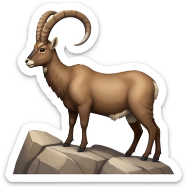 alpine ibex sticker
