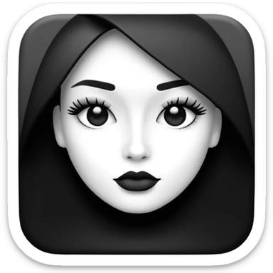 square icon depicting fashion sticker
