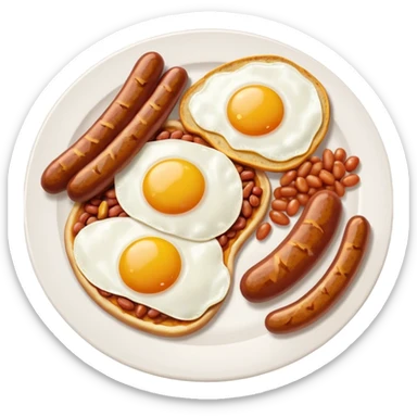 english breakfast sticker
