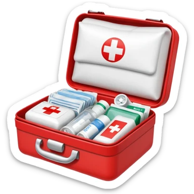 open first aid kit sticker