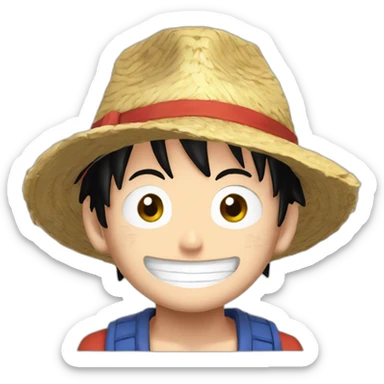 Luffy dz sticker
