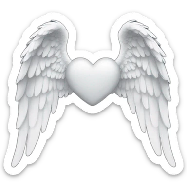 small angel wings sticker