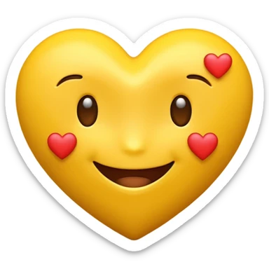 emoji amoureux en 3D ultra HD 4K sticker
