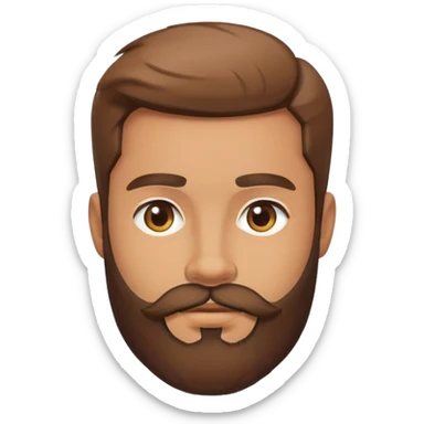 Man beard ai  sticker