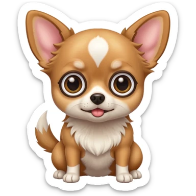 Mind blown chihuahua  sticker