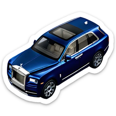 Dark blue rolls Royce cullanen sticker