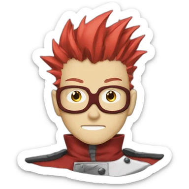 Vash the Stampede (TriGun ‘98) (Portrait, front facing, iOS 17 style) sticker