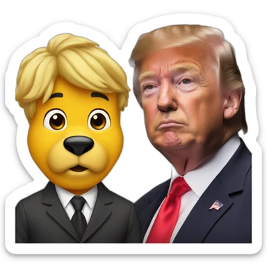 Trump as Vinnie the Pooh sticker